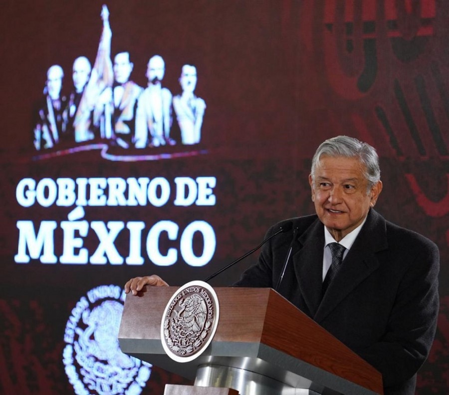 El presidente Andrés Manuel López Obrador presentó el plan de integración de los medios de comunicación públicos, con el que busca informar a la población sobre lo que acontece en el país. Foto cortesía de presidencia. 