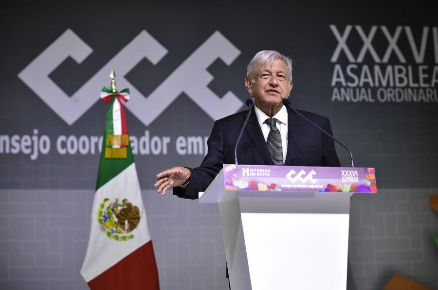 El presidente Andrés Manuel López Obrador reiteró su intención de lograr un promedio de crecimiento económico de 4% para finales de su sexenio. Foto cortesía de presidencia.