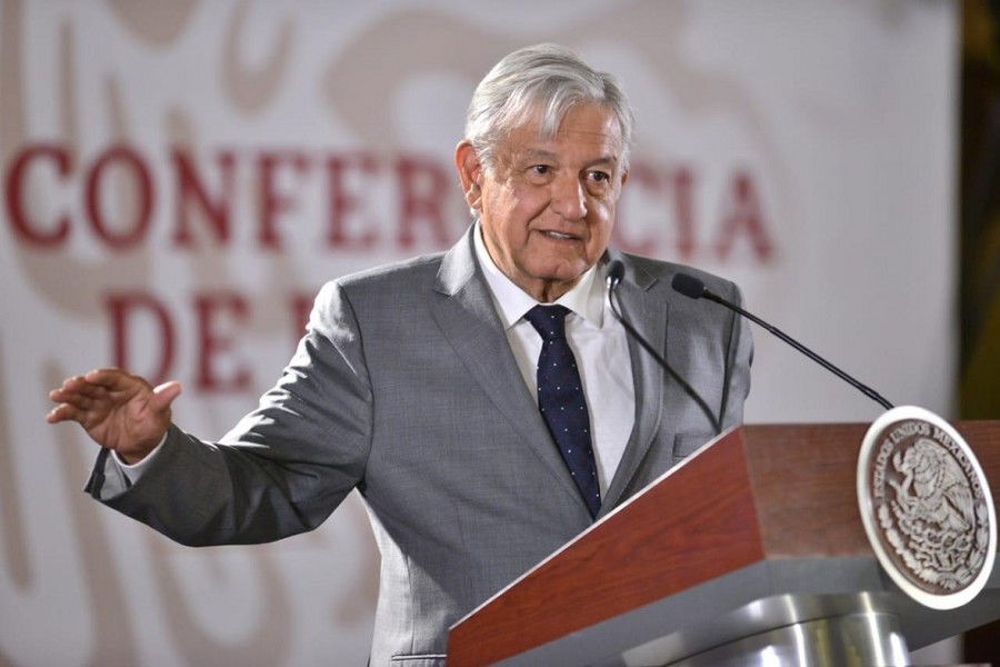 El presidente Andrés Manuel López Obrador dijo que la operación del nuevo aeropuerto en Santa Lucía estará a cargo de la Sedena. Foto cortesía de presidencia.