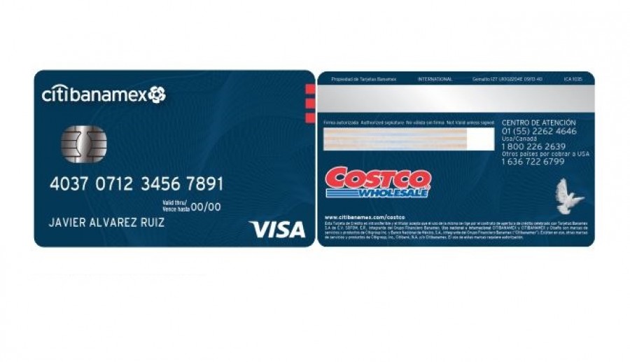 La nueva tarjeta de crédito Costco Citibanamex cobrará una anualidad de 450 pesos por titular y de 225 pesos por cada adicional. Imagen de Costco.