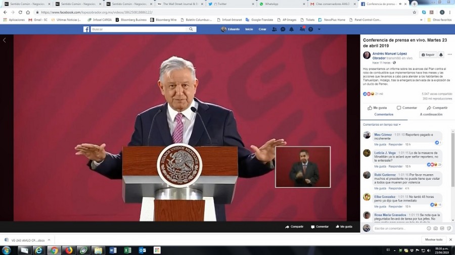 Simpatizantes de López Obrador denostan en las redes sociales a quienes se atreven a cuestionar al insigne mandatario en sus conferencias de prensa. Foto archivo.
