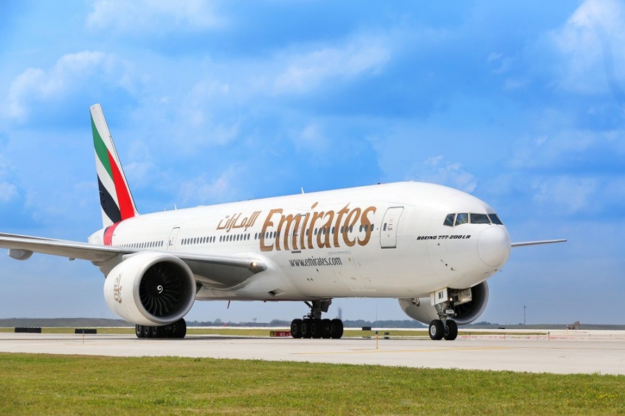 Emirates reiteró sus intenciones de iniciar la operación diaria de su vuelo entre la capital mexicana y Dubái, para lo que utilizaría aviones Boeing 777-300. Foto cortesía de Emirates.