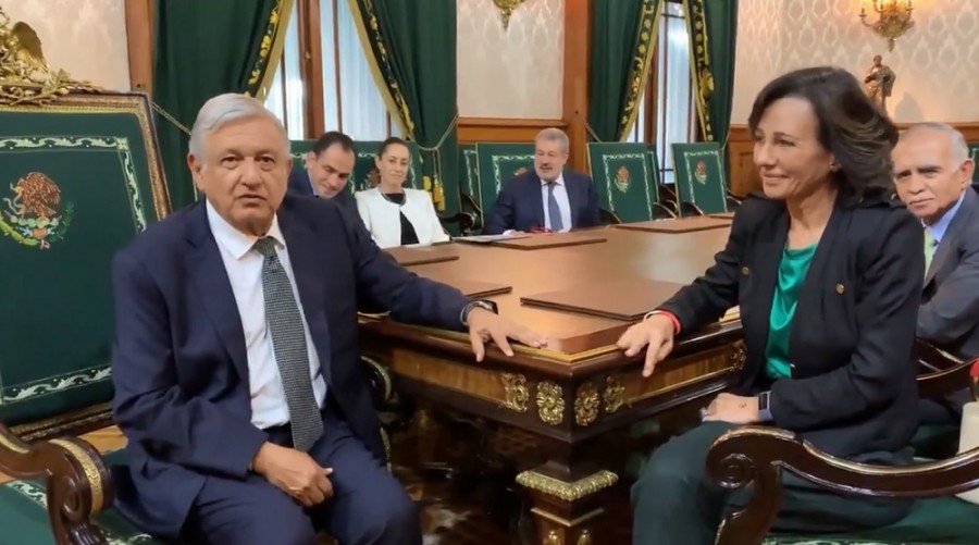 Ana Botín, presidenta de Banco Santander y quien se ha reunido en varias ocasiones con el presidente Andrés Manuel López Obrador, confirmó el interés en los activos de Citigroup. Foto archivo