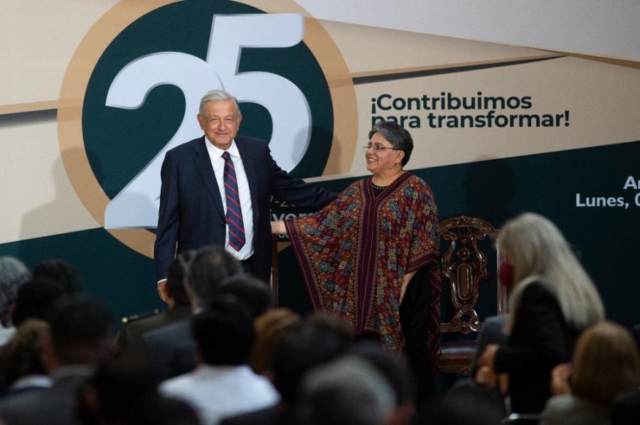 La recaudación neta de impuestos en México entre enero y junio de este año aumentó 2.7% en comparación con los primeros seis meses de 2021. Foto Presidencia de México
