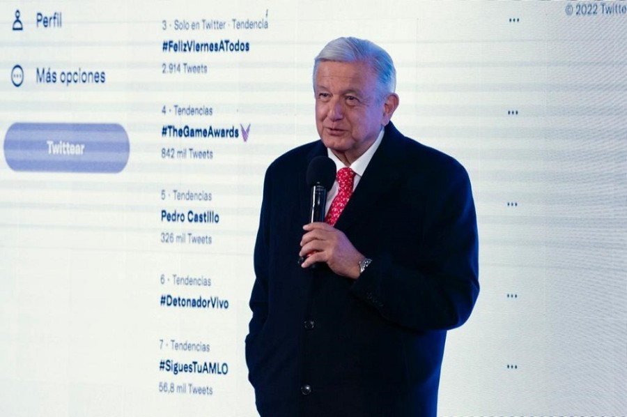 López Obrador dijo que el maíz amarillo que llegará de Estados Unidos será utilizado exclusivamente para forraje y la decisión de ampliar sus compras tiene la intención de evitar una mayor disputa comercial en esa materia. Foto Presidencia de México