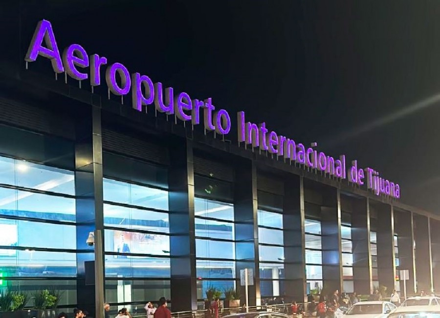 El aeropuerto de Tijuana es el segundo más importante de GAP en términos de volumen de pasajeros. Foto GAP