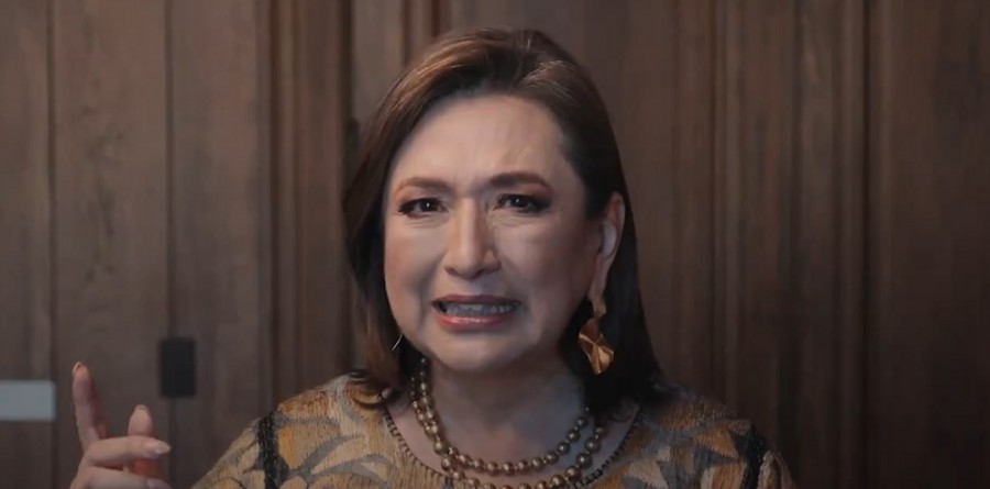 La principal precandidata presidencial de oposición, Xóchitl Gálvez, indicó que las reformas constitucionales del presidente Andrés Manuel López Obrador podrían destruir los contrapesos de la democracia mexicana. Foto cuenta X @XochitlGalvez  