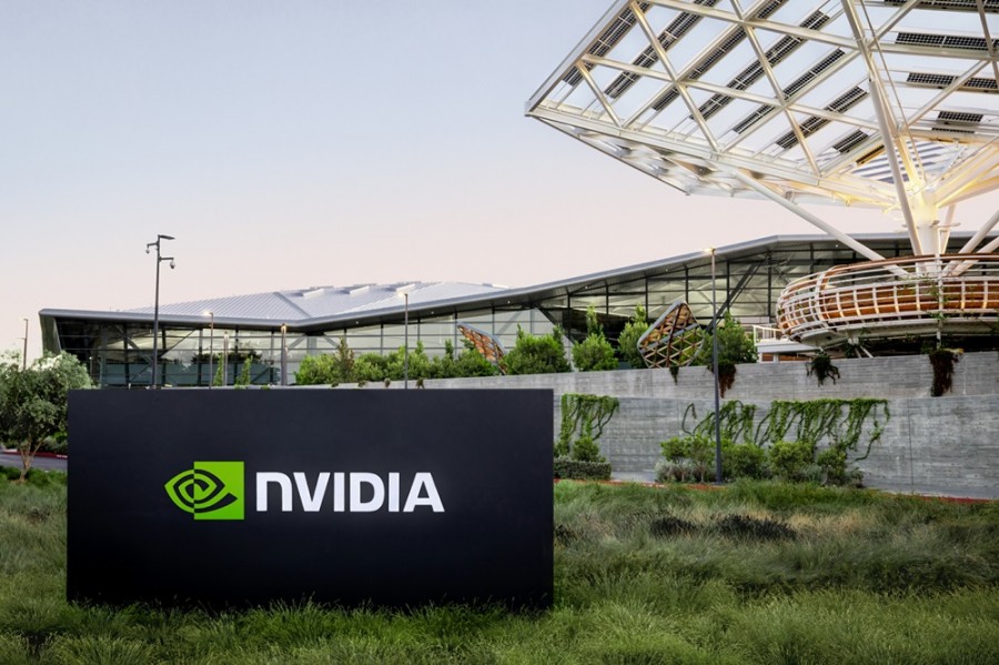 Nvidia presenta los últimos desarrollos de sus chips de IA en una arena de California. Foto de la empresa
