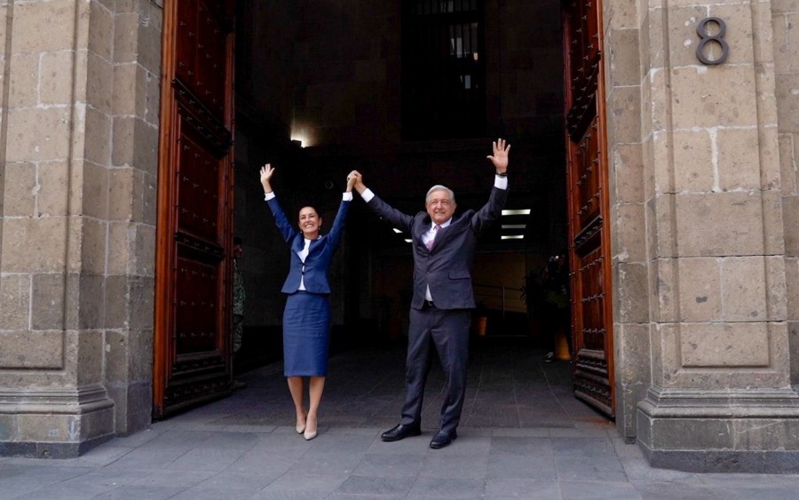 Fiel protegida del líder nacionalista saliente, Sheinbaum demostró independencia de López Obrador en materia de seguridad durante su tiempo como jefa de gobierno de Ciudad de México. Foto X / @Claudiashein