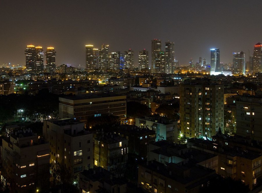 Vista aérea de Tel Aviv, la capital de Israel. Foto archivo